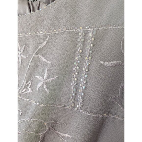 R&M Richards Womens 3-Piece Embroidered Pant Set With Jacket Size 16 - Picture 4 of 11